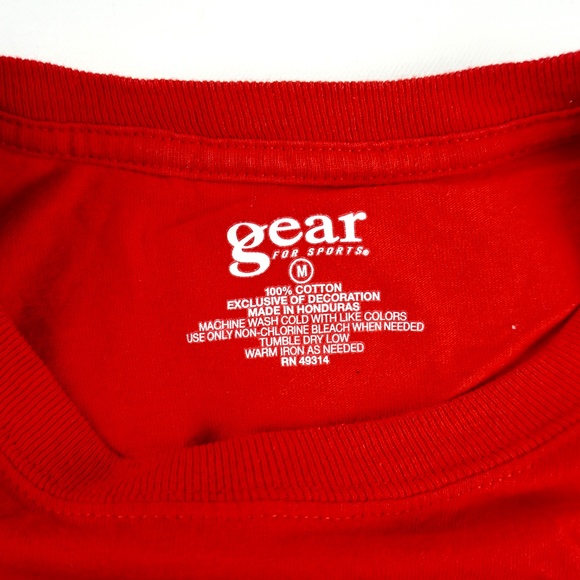 Davidson College Short Sleeve Red T-Shirt Size M Basketball Steph Curry Wildcats - Picture 3 of 6